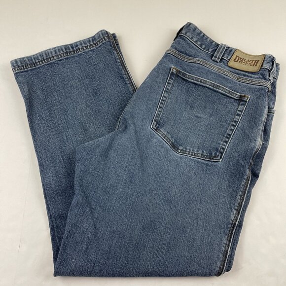 Duluth Trading Co Flex Ballroom Jeans Men’s 38x30 Straight Leg Cotton Stretch - Picture 1 of 11
